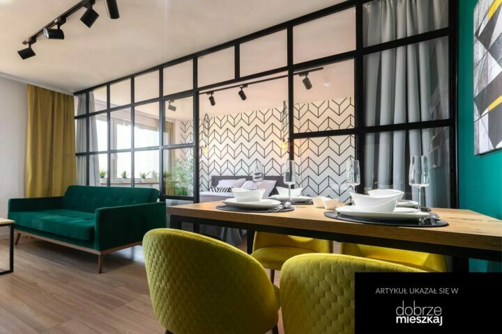 MJoy projektowanie wnętrz - Loft Metalowa Ściana